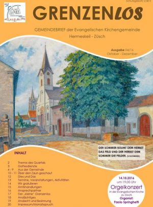 Gemeindebrief der Evangelischen Kirchengemeinde Hermeskeil Züsch