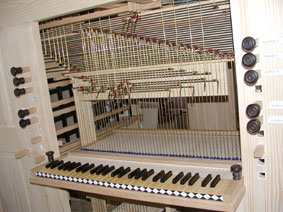 Spanische Orgel evangelische Kirche Züsch